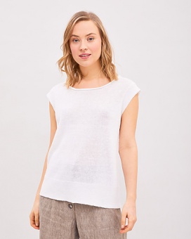 Newhouse Sam Knitted Top White